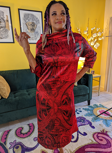 red-dress-satin
