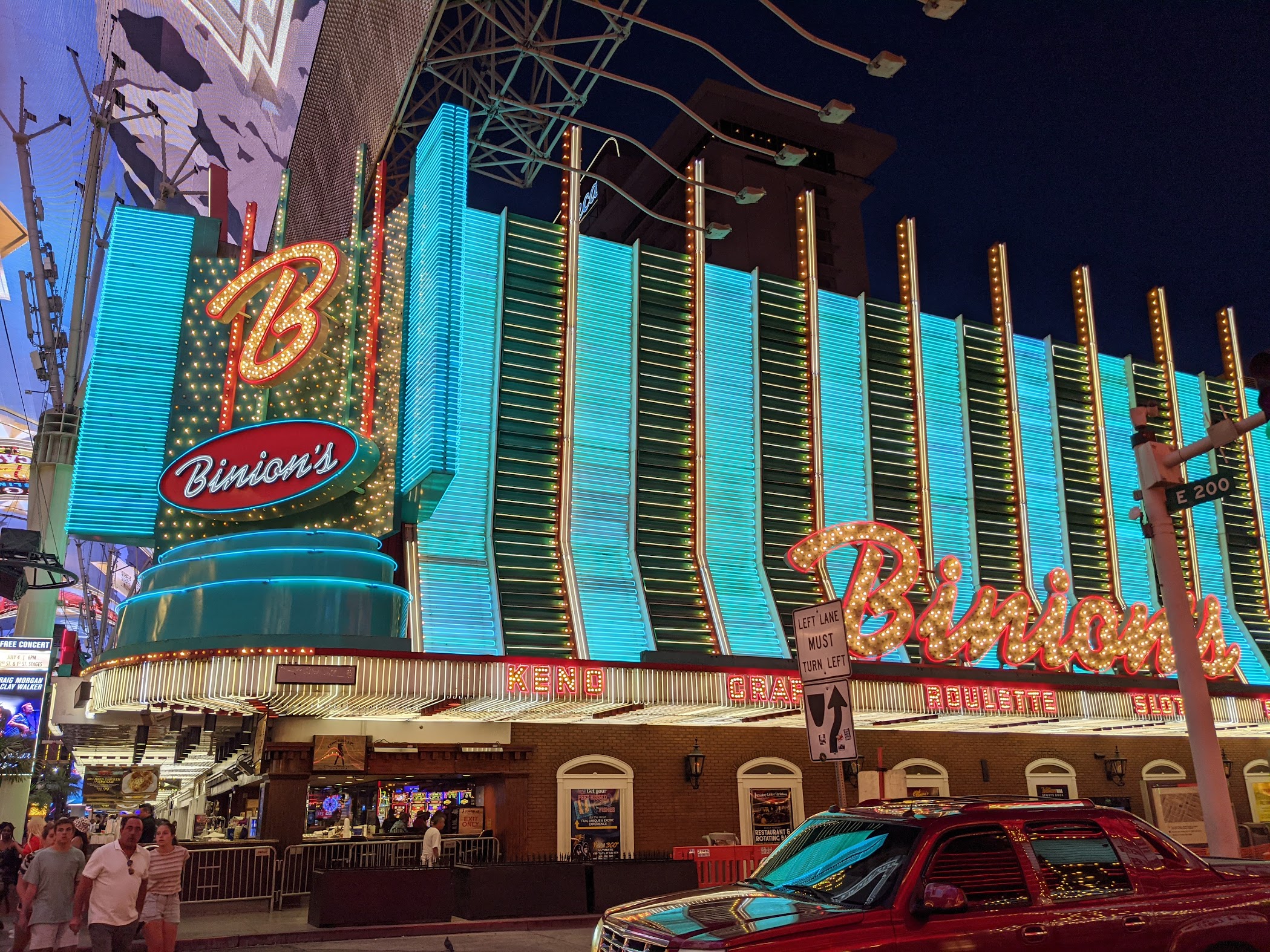 Binions Down Town Las Vegas, Best Neon in Town.